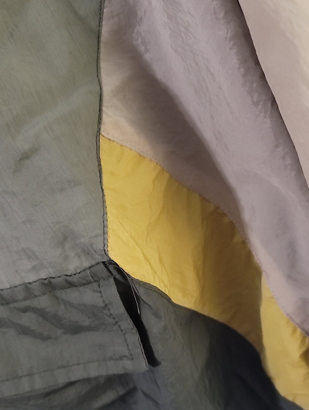 Rue21 Colorblock Hooded Utility Windbreaker in Olive, Dark Green, Beige & Yellow - Picture 11 of 14